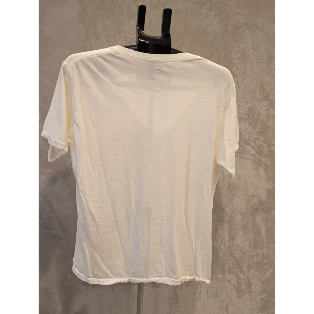 Jockey White V-Neck T-Shirt Mens Large‎ 100% Cotton Short Sleeve Undershirt